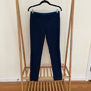 The Limited straight leg black/navy checkered dress pants